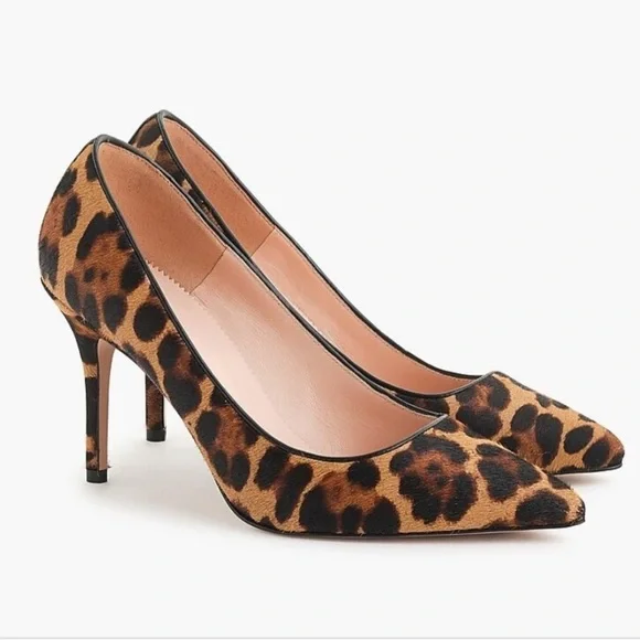 Crew Shoes J Crew Nwot Leopard Calf Hair Elsie Pumps Poshmark